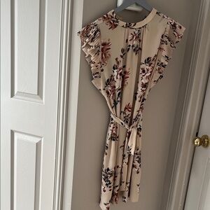 RW&CO. Cream Floral Dress